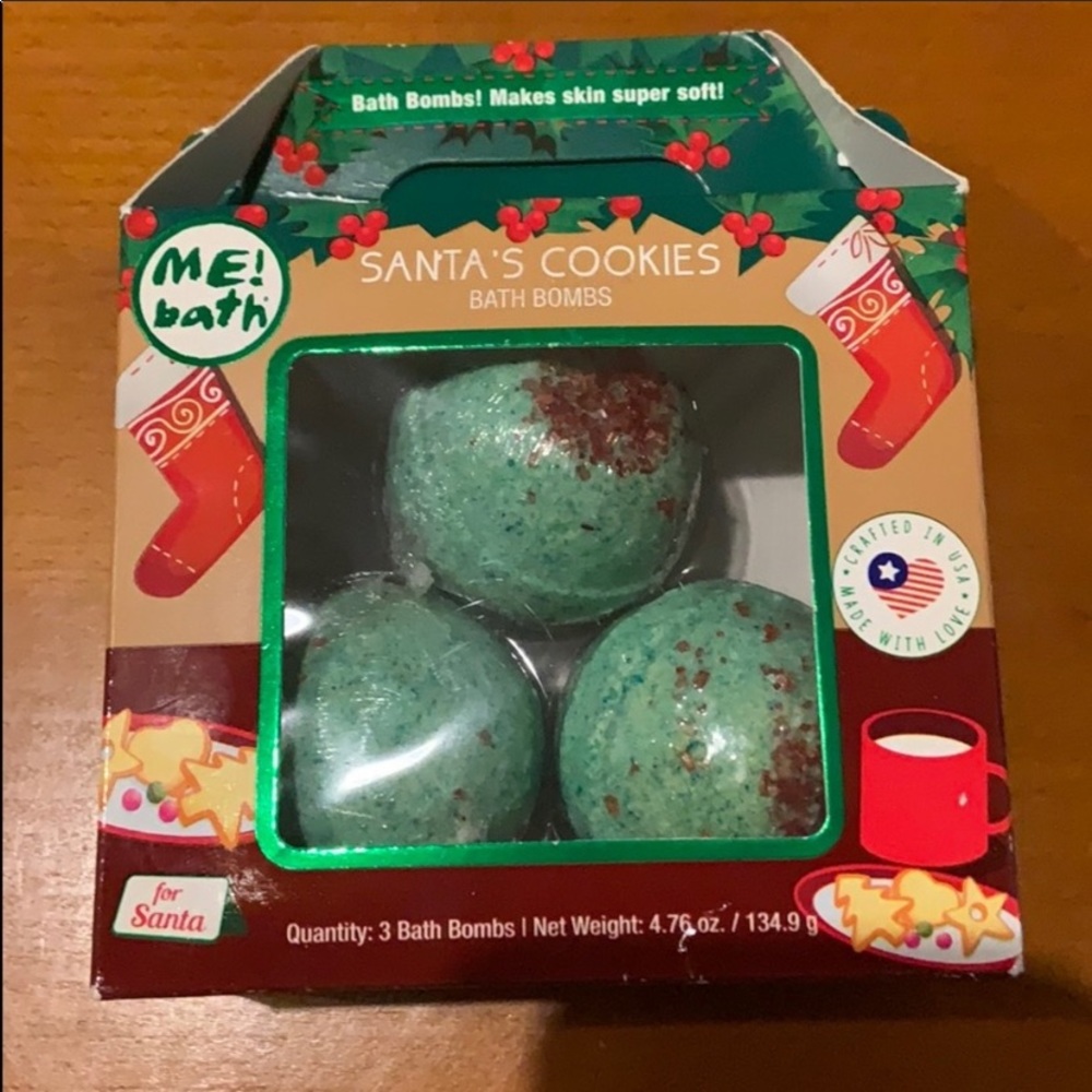 NWT Bath Bombs Santa’s Cookies 3 pack